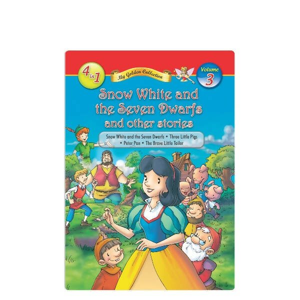 Jolly Kids My Golden Collection Volume 3 Snow White & The Seven Dwarfs & Other 4 in 1 Bedtime Stories| Ages 3 - 8 Year - Mytrendzcart