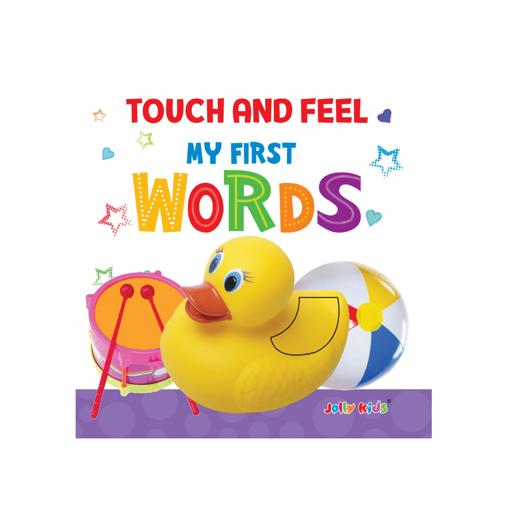 Jolly Kids Touch and Feel Board Book: My First Words| Picture Book for Kids Ages 1 - 4 Years| Touch & Feel Activity Book - Mytrendzcart