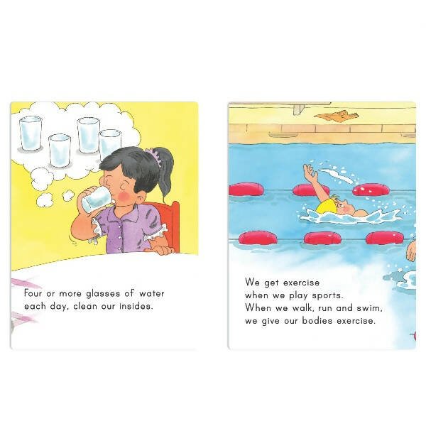 Jolly Scholars Physical Well Being Hardbound 8 in 1 Stories Book for Kids| Promote Physical Health Activity, Fitness & Exercise| Ages 3 - 6 Years - Mytrendzcart