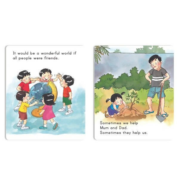 Jolly Scholars Social Well Being Stories Books Set of 8| Ages 3 - 6 Years| Learn Good Manner, Respect, Helping Everyone - Mytrendzcart