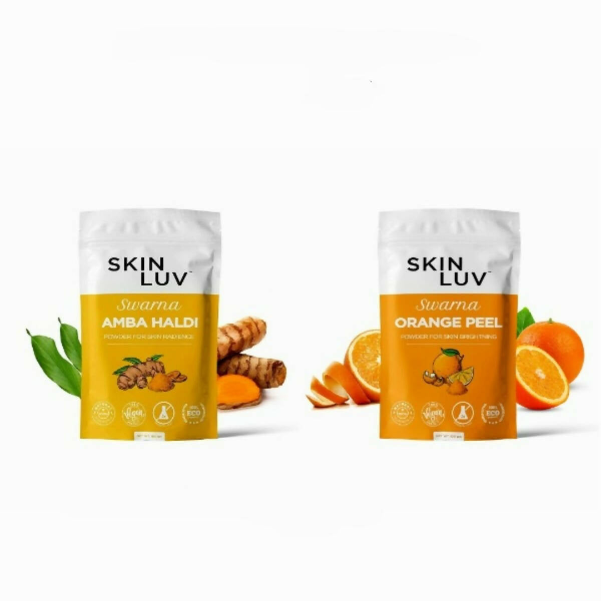 SkinLuv Swarna Amba Haldi Powder And Orange Peel Powder Combo - Mytrendzcart