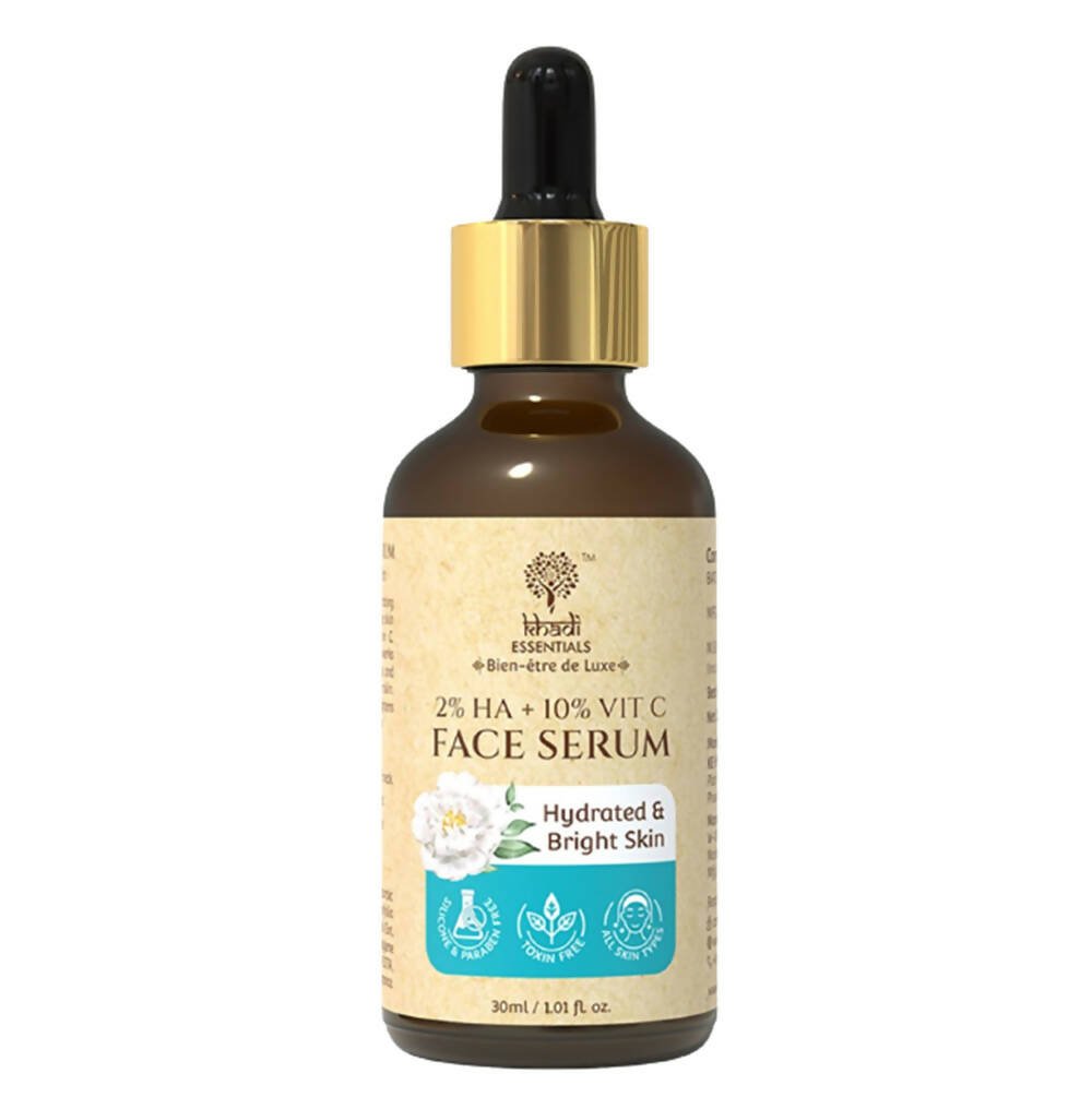Khadi Essentials 2% HA + 10% Vitamin C Face Serum - Mytrendzcart