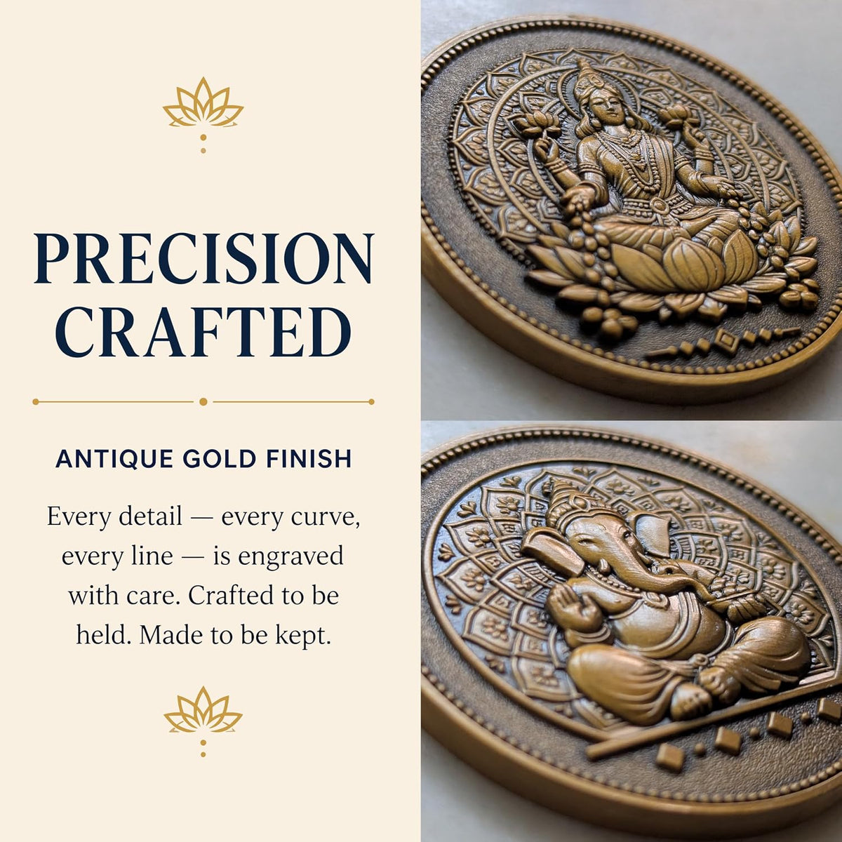 Lakshmi Ganesha Coin Set with Gift Box (Set of 2)