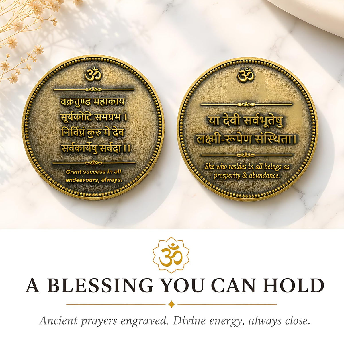 Lakshmi Ganesha Coin Set with Gift Box (Set of 2)