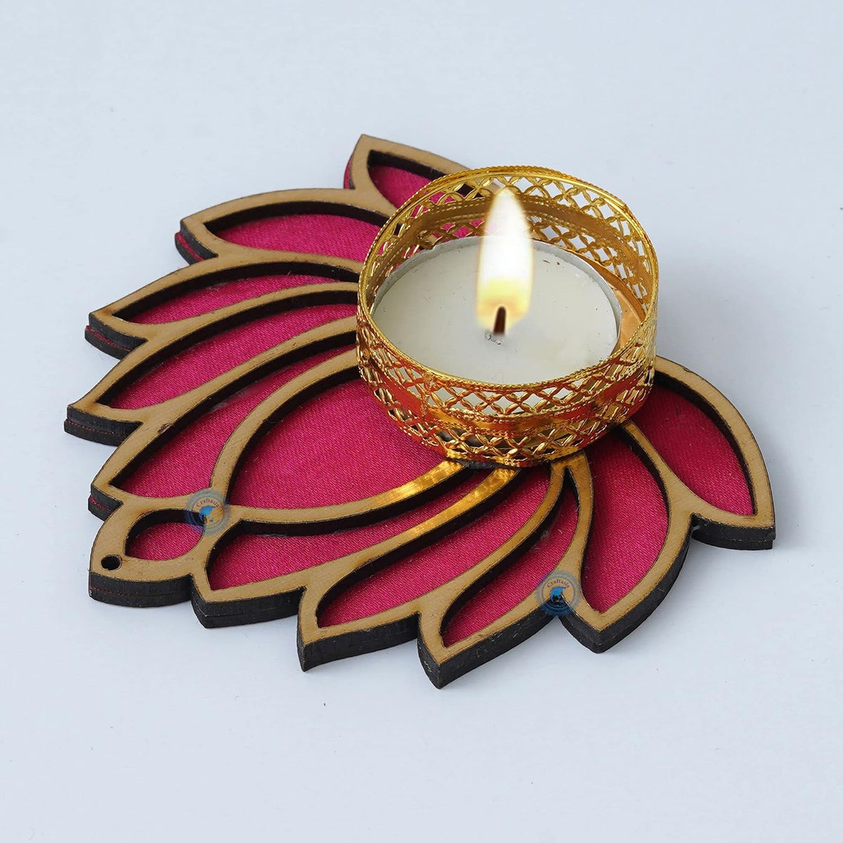 Lotus Floor Rangoli Tealight Holders (Set of 6)