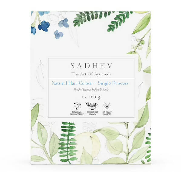 Sadhev Ayurvedic Hair Color-Single Process - Mytrendzcart