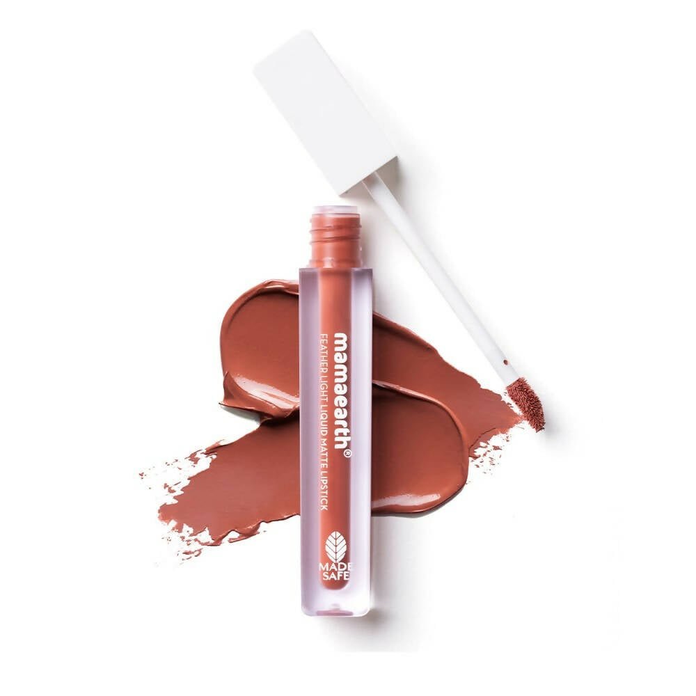 Mamaearth Feather Light Liquid Matte Lipstick - Nude Perfect - Mytrendzcart