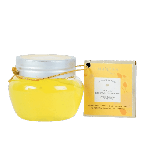 Mantra Herbal Face Gel Pollution Defense Spf+ Sandal Turmeric & Pure Aloe - Mytrendzcart