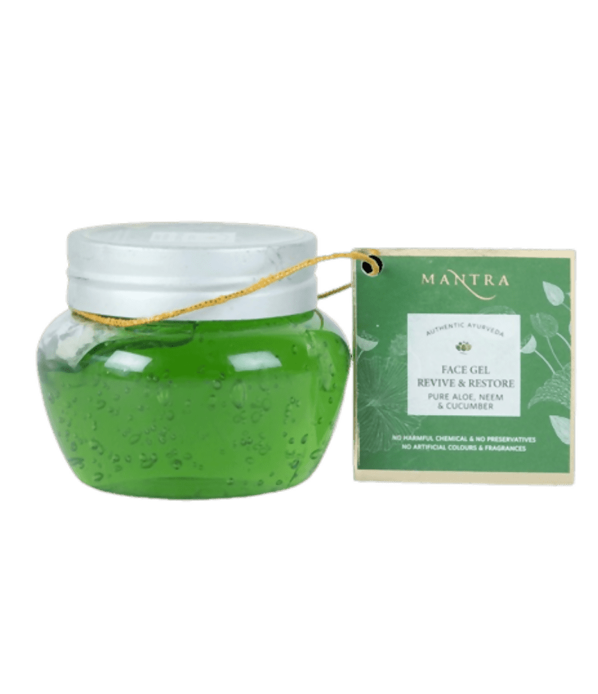 Mantra Herbal Face Gel Revive & Restore Pure Aloe Neem & Cucumber - Mytrendzcart