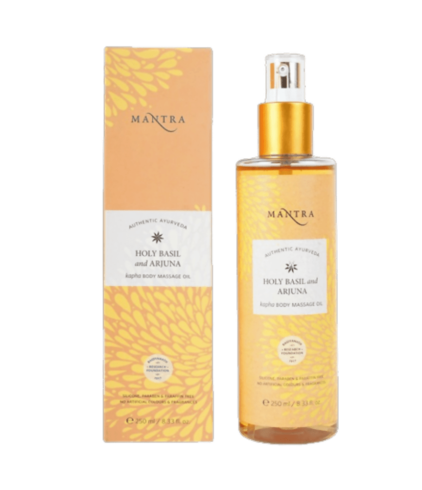 Mantra Herbal Holy Basil and Arjuna Kapha Body Massage Oil - Mytrendzcart