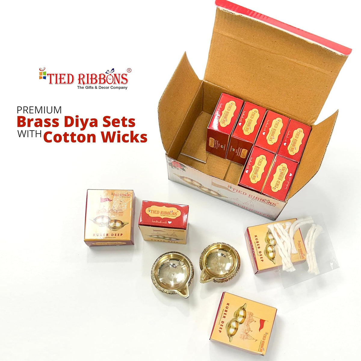 Mini Antique Brass Diya, 1 Inch (Set of 10)