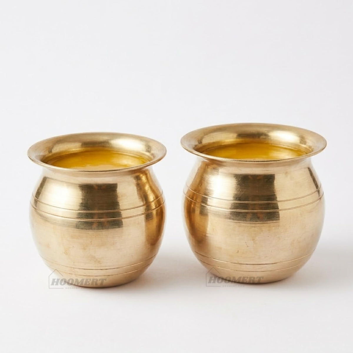 Mini Brass Kalash, 2.5 Inch (Set of 4)