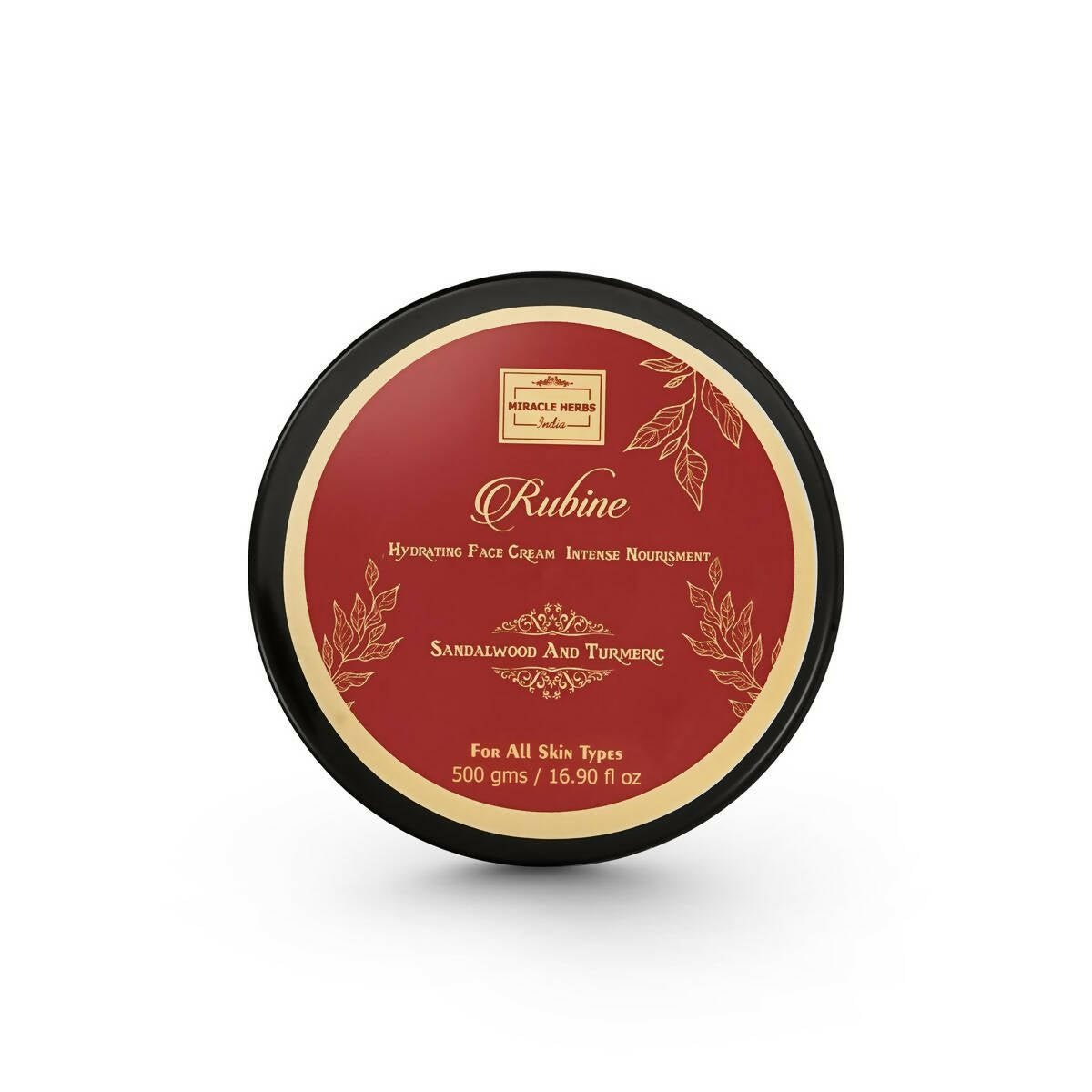 Miracle Herbs Rubine Hydrating Face Moisturizer Gel Enriched With Sandalwood And Turmeric - Pink - Mytrendzcart