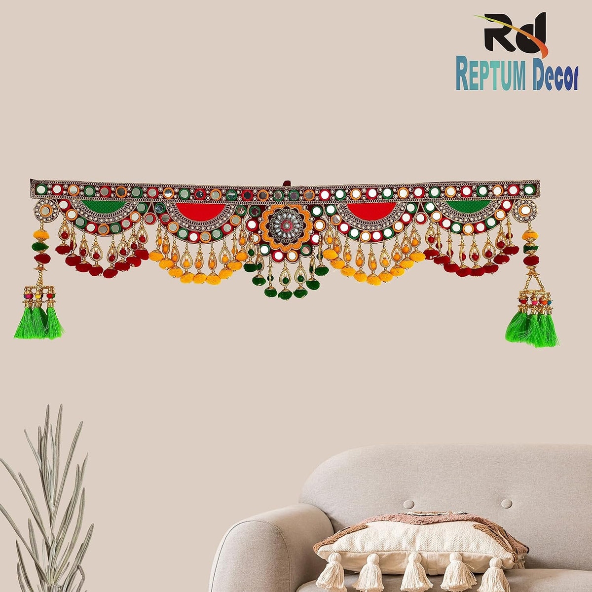 Multi Zula Pearl Bead Toran, 37 Inch