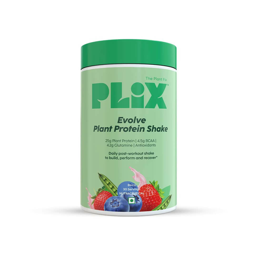 PLIX The Plant Fix Evolve Plant Protein Shake Powder - Mixed Berry - Mytrendzcart