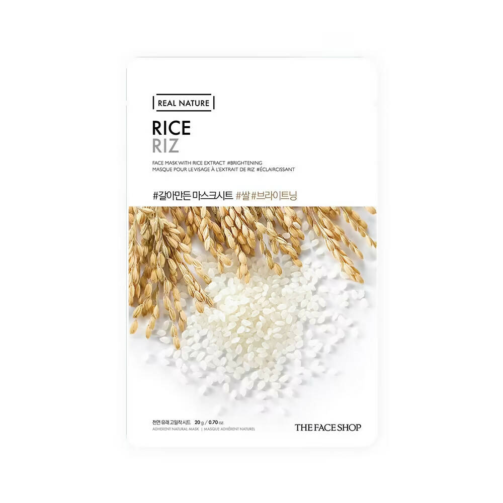 The Face Shop Real Nature Rice Face Mask - Korean Skincare - Mytrendzcart