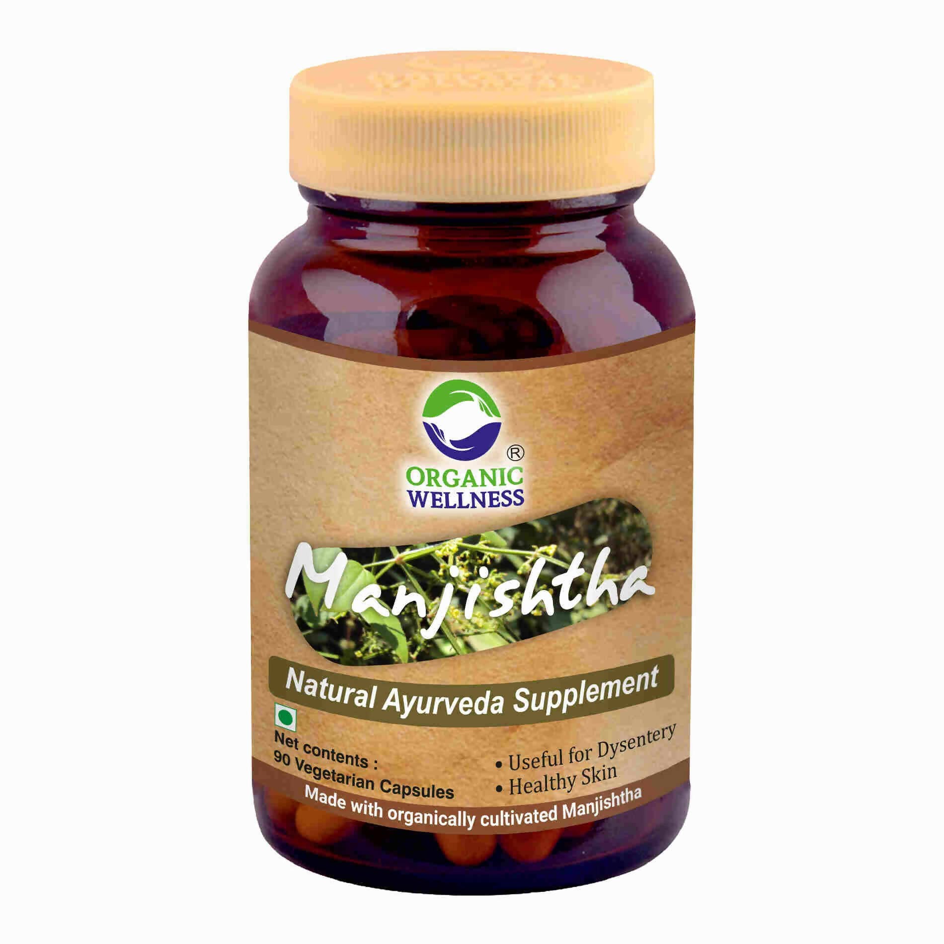 Organic Wellness Manjishtha Vegetarian Capsules - Mytrendzcart