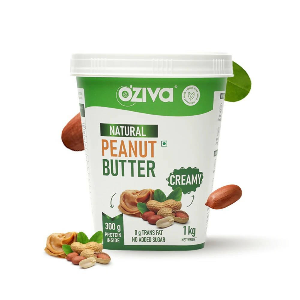 OZiva Natural Peanut Butter - Creamy - Mytrendzcart