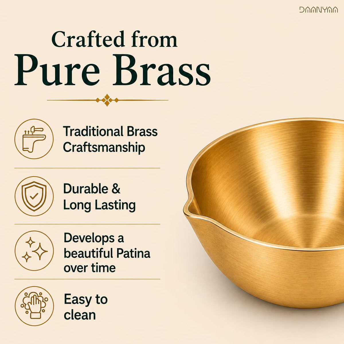 Patterned Brass Diya, 2.5 Inch (Set of 10)