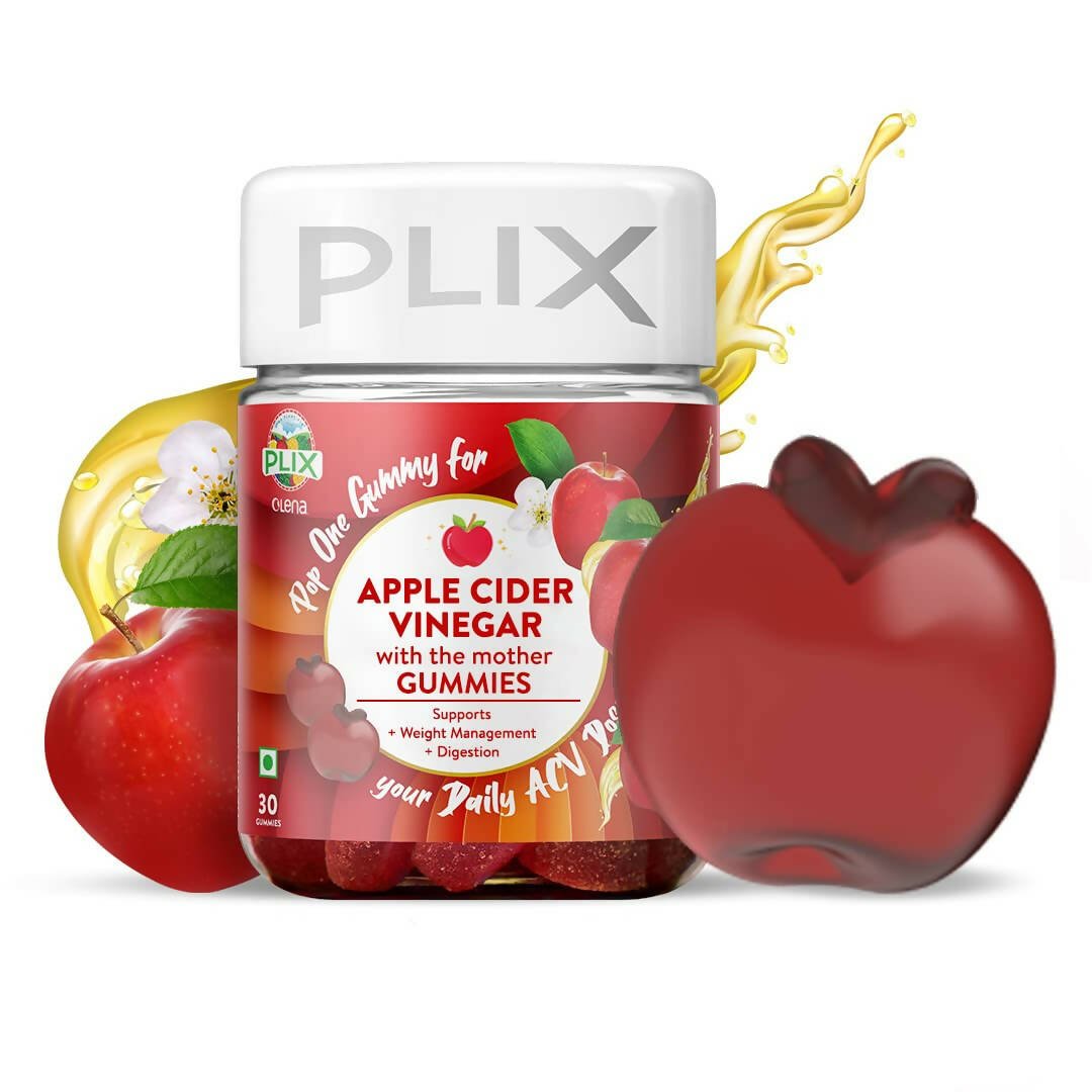PLIX The Plant Fix Apple Cider Vinegar Gummies for Skin & Hair - Mytrendzcart