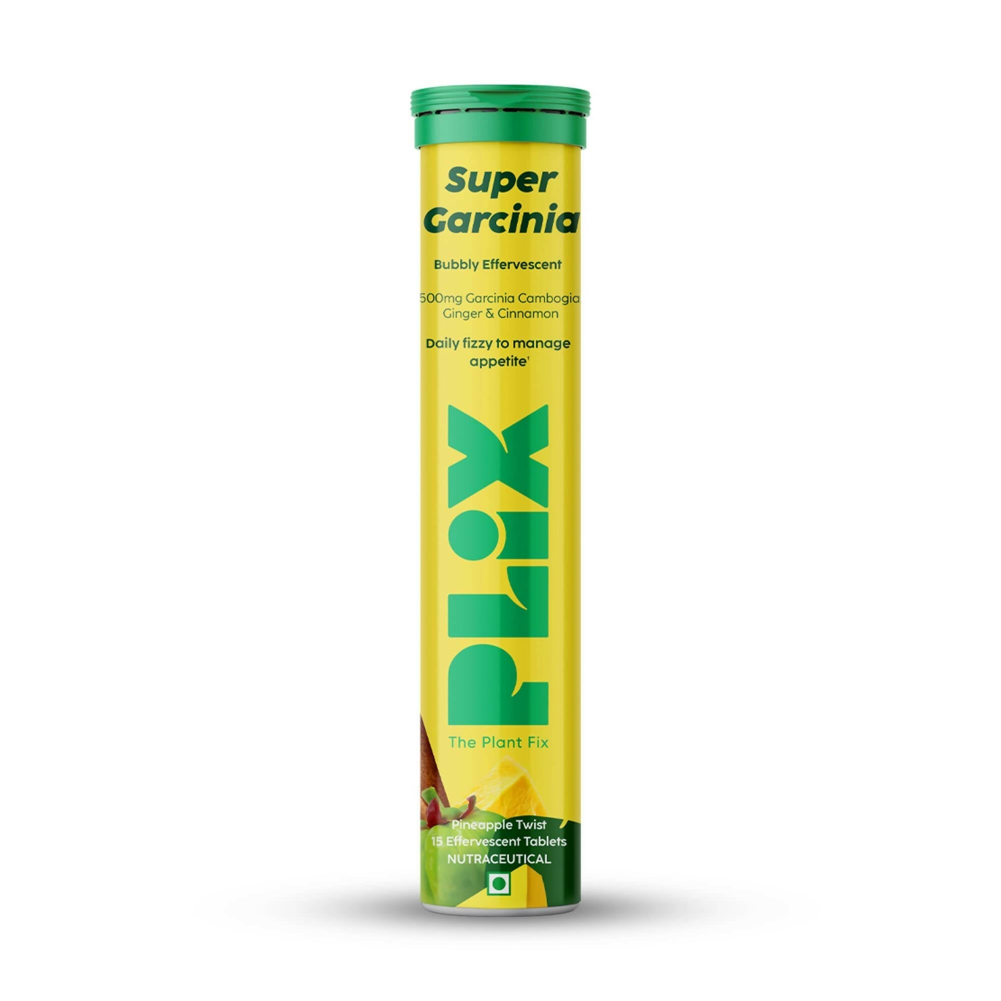 PLIX The Plant Fix Garcinia Bubbly Effervescent Tablets with Ginger, Cinnamon - Mytrendzcart