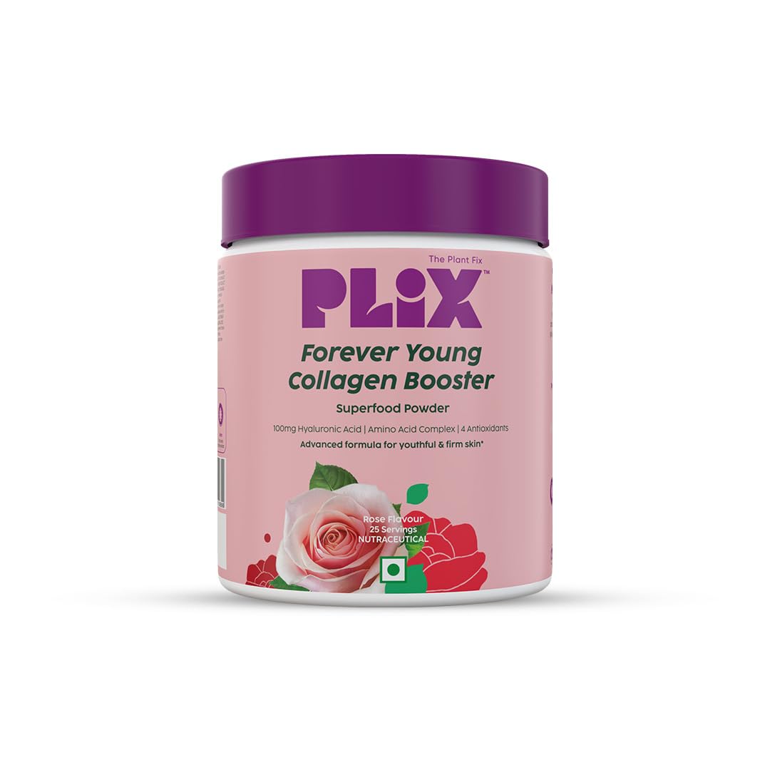 PLIX The Plant Fix Wholefood Collagen Builder Powder for Skin - Rose - Mytrendzcart