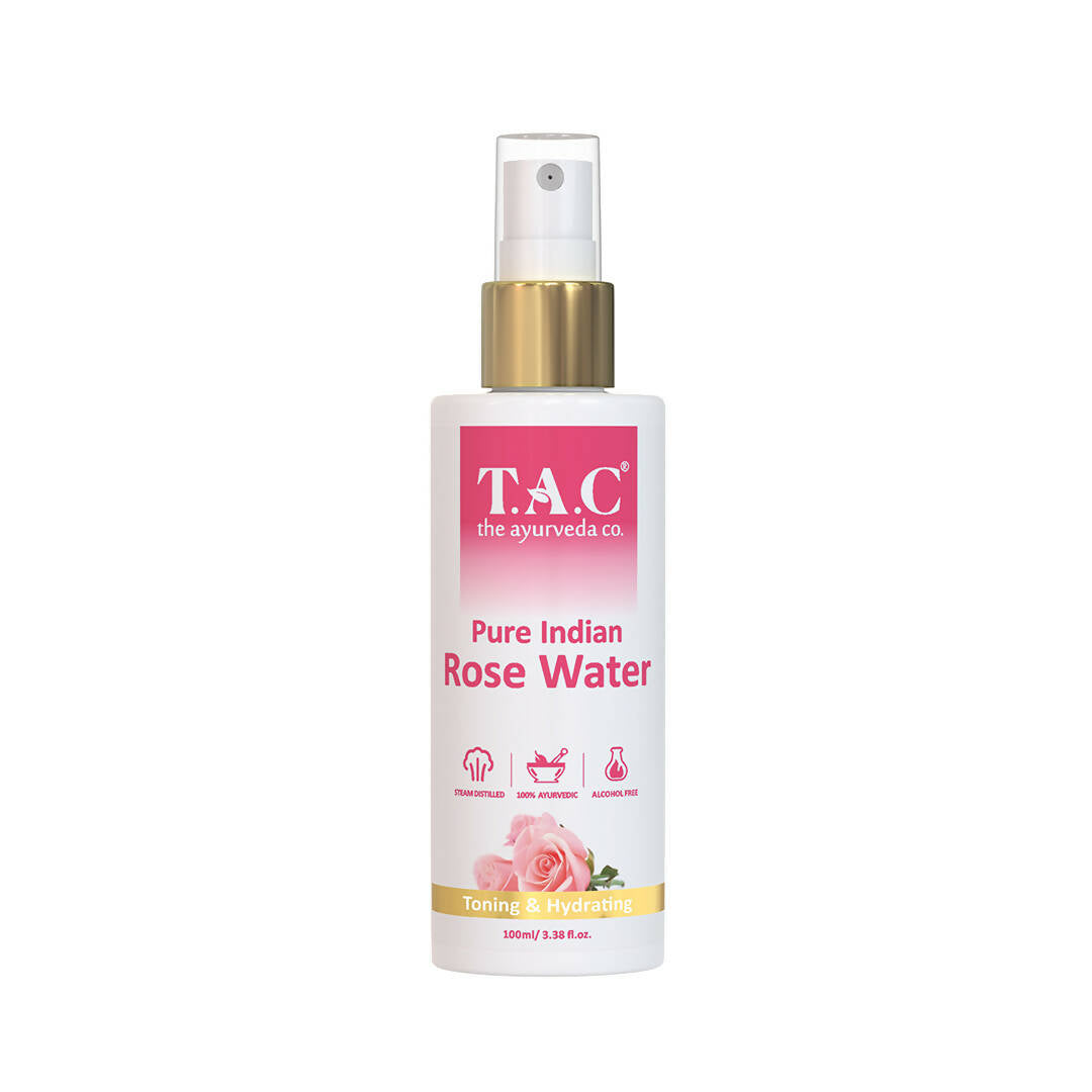 TAC - The Ayurveda Co. Pure Indian Rose Water For Toning & Hydration for Women & Men - Mytrendzcart
