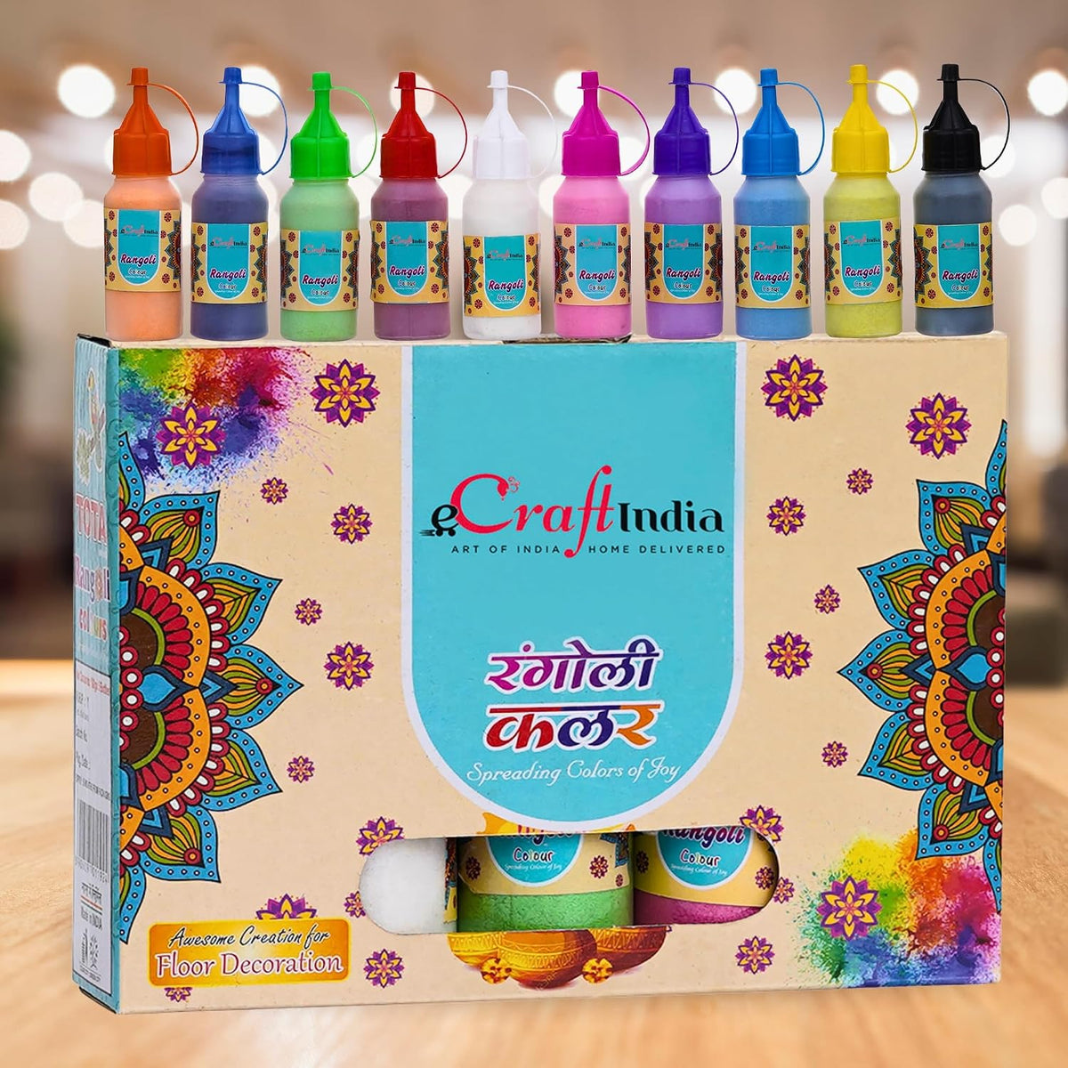 Rangoli Colour Bottles (Set of 10)