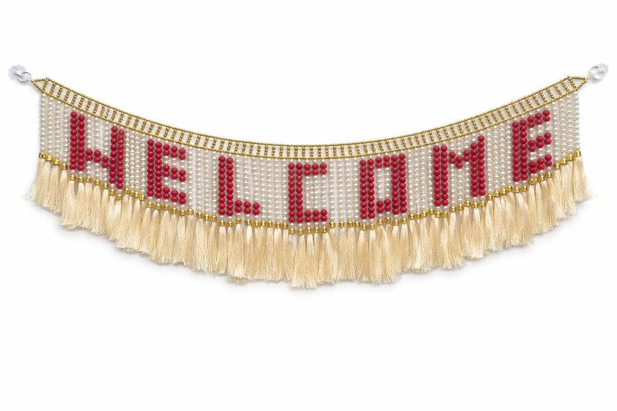 Red Pearl Welcome Toran, 3 Ft