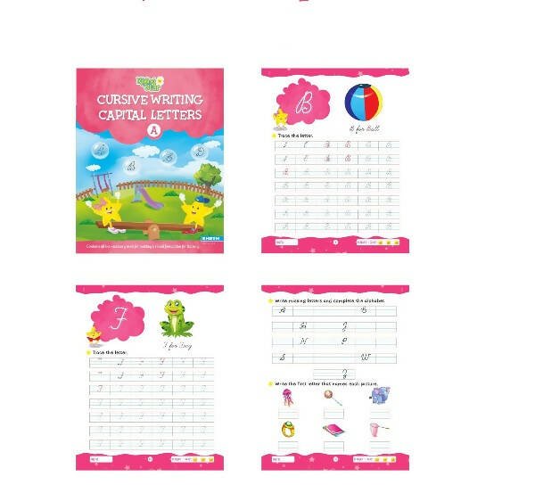 Rising Star Cursive Alphabet Capital & Small Letter Writing Practice Books Set For Kids| Set of 3| Ages 3 - 7 Years - Mytrendzcart