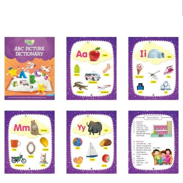 Rising Star Fun with Picture Reading Books Set (Set of 2)| General Knowledge| ABC Picture Dictionary| Ages 3 - 6 Years - Mytrendzcart