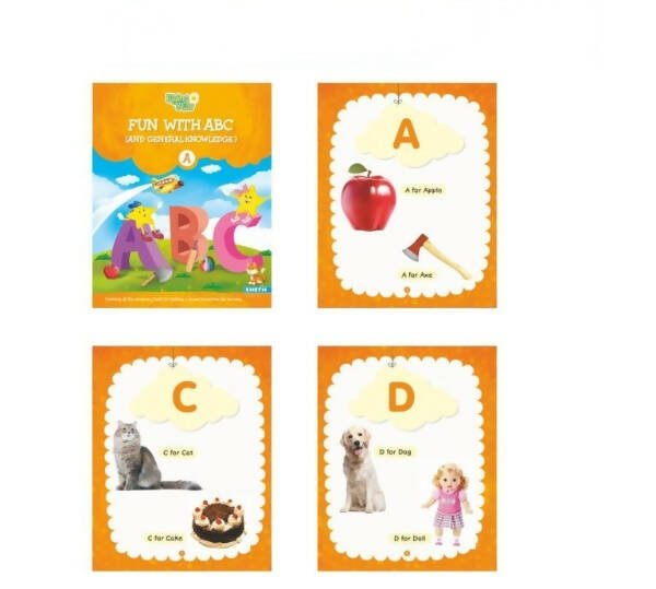 Rising Star General Knowledge & Conversation Book A| Set of 3| Fun With ABC, Environmental Studies, Good Habit| Picture Dictionary| Ages 3 - 7 Years - Mytrendzcart