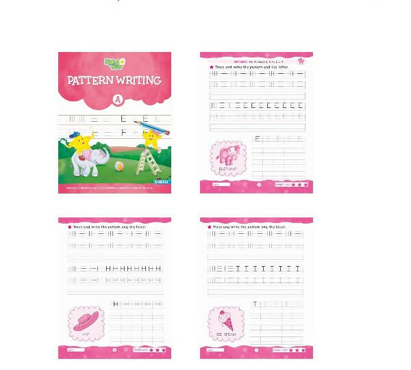 Rising Star Pattern Writing Book Set (Set of 3)| Ages 3 - 7 years| Trace & Write Patterns, Numbers, Letters, etc. - Mytrendzcart
