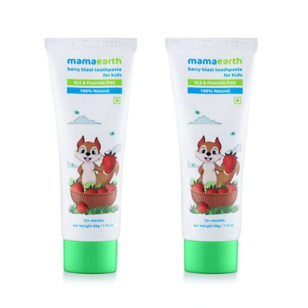 Mamaearth Berry Blast Kids Toothpaste for Kids -Pack of 1 - 50 gm Mytrendzcart