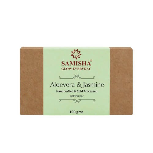 Samisha Organic Aloevera & Jasmine Anti - Blemish Bathing Bar - Mytrendzcart