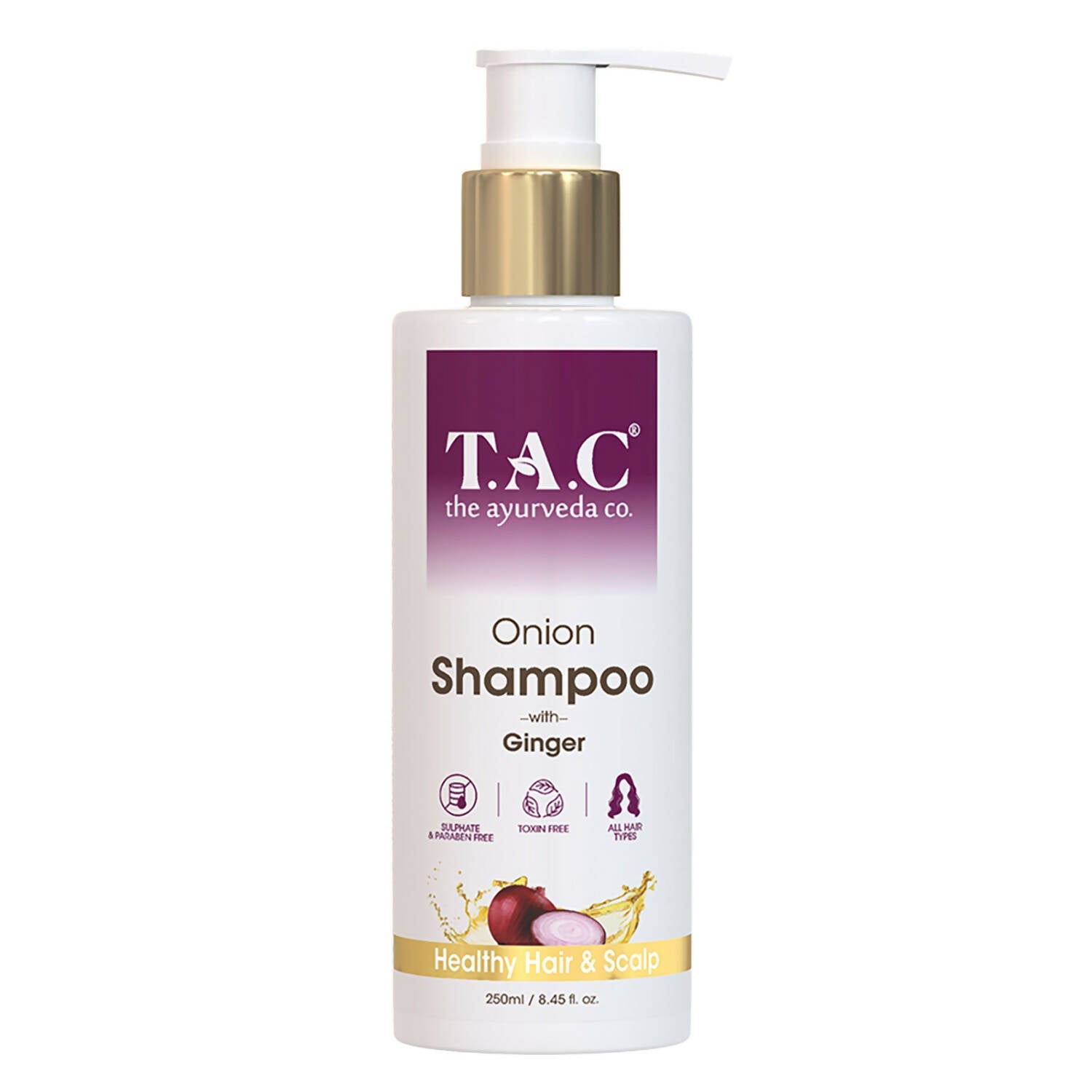 TAC - The Ayurveda Co. Onion Hair Shampoo for Hair Regrowth & Frizz Free Hair - Mytrendzcart