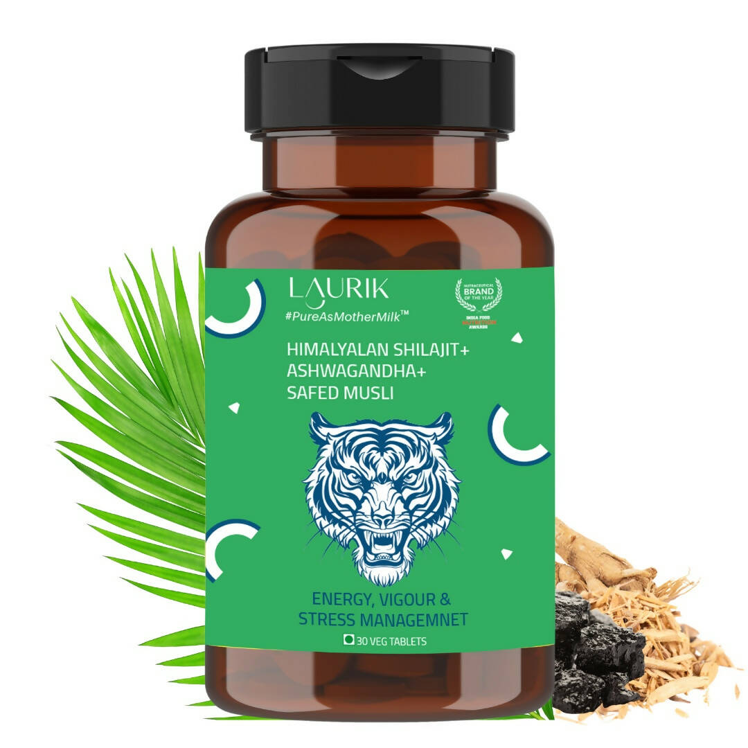 Laurik Testosterone Himalayan Sj, Ashwagandha, Safed Musli, Maca Root, And Korean Red Ginseng Tablets - Mytrendzcart
