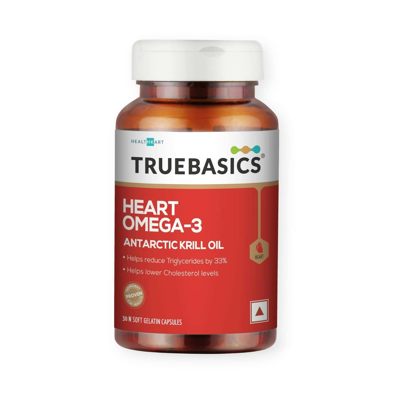 TrueBasics Heart Omega 3 Antarctic Krill Oil Capsules - Mytrendzcart