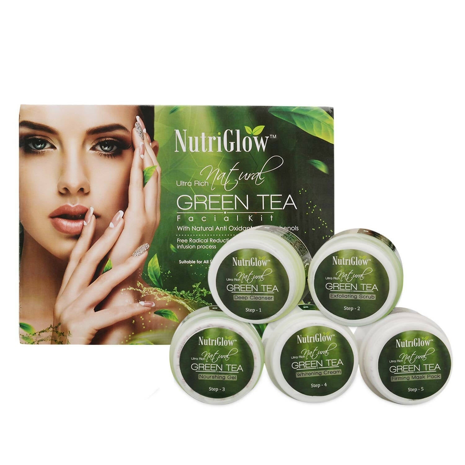 NutriGlow Green Tea Facial Kit - Mytrendzcart