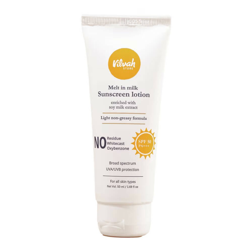Vilvah Melt - in - Milk Sunscreen SPF 50 - Mytrendzcart