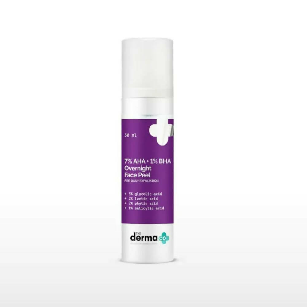 The Derma Co 7% AHA + 1% BHA Overnight Face Peel - Mytrendzcart