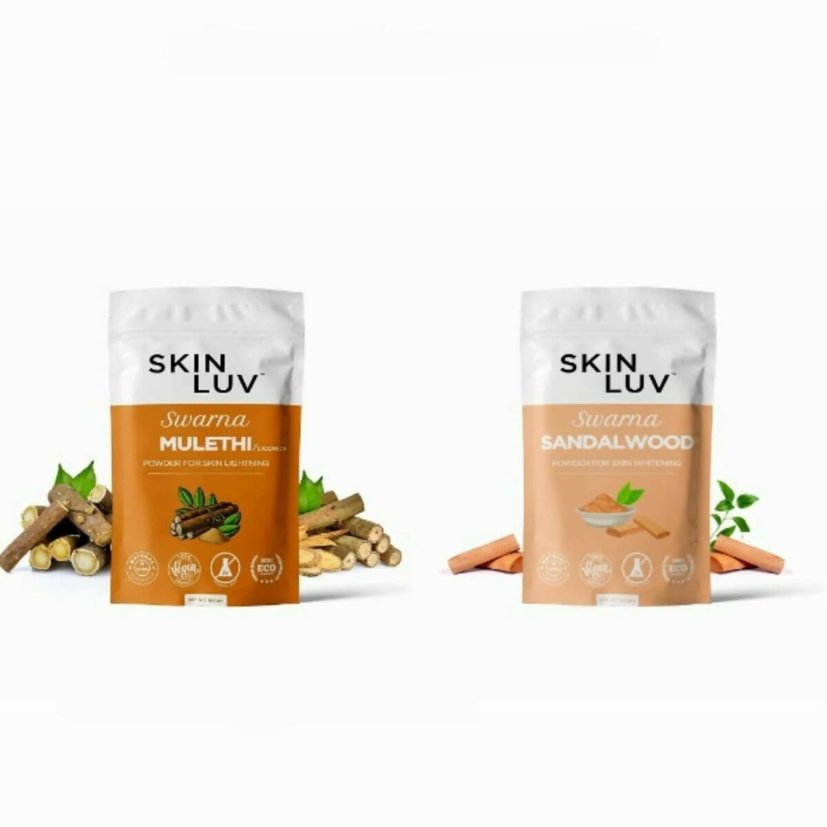 SkinLuv Swarna Mulethi Powder And Sandalwood Powder Combo - Mytrendzcart