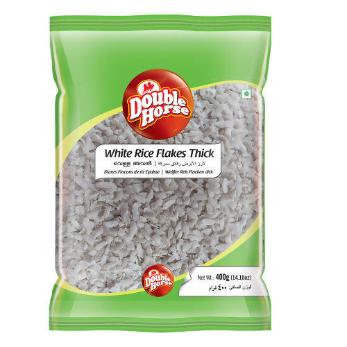 Double Horse Aval White Rice Flakes Thick -400 gm Mytrendzcart