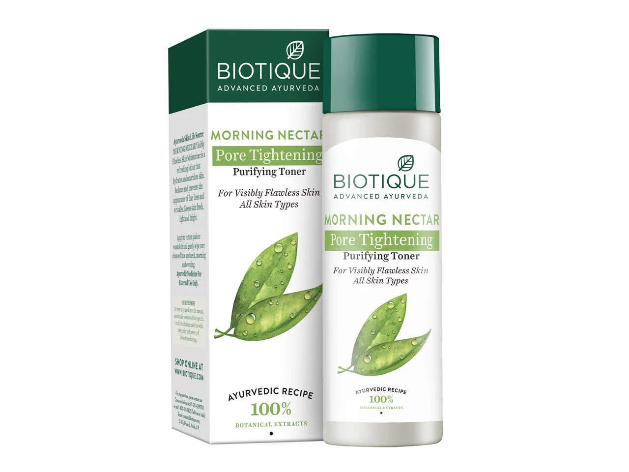 Biotique Advanced Ayurveda Bio Morning Nectar Visibly Flawless Toner -120 ml Mytrendzcart