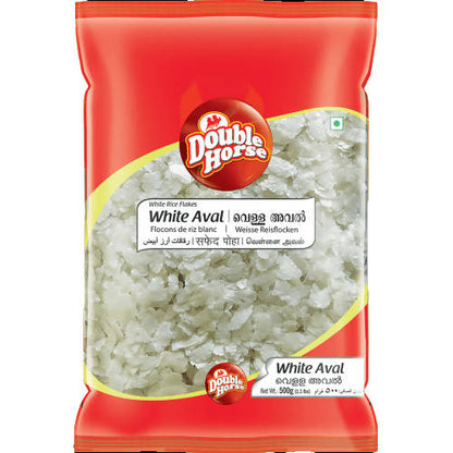 Double Horse White Rice Flakes/ White Aval -500 gm Mytrendzcart