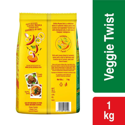 Saffola Masala Oats Veggie Twist -1 kg Mytrendzcart