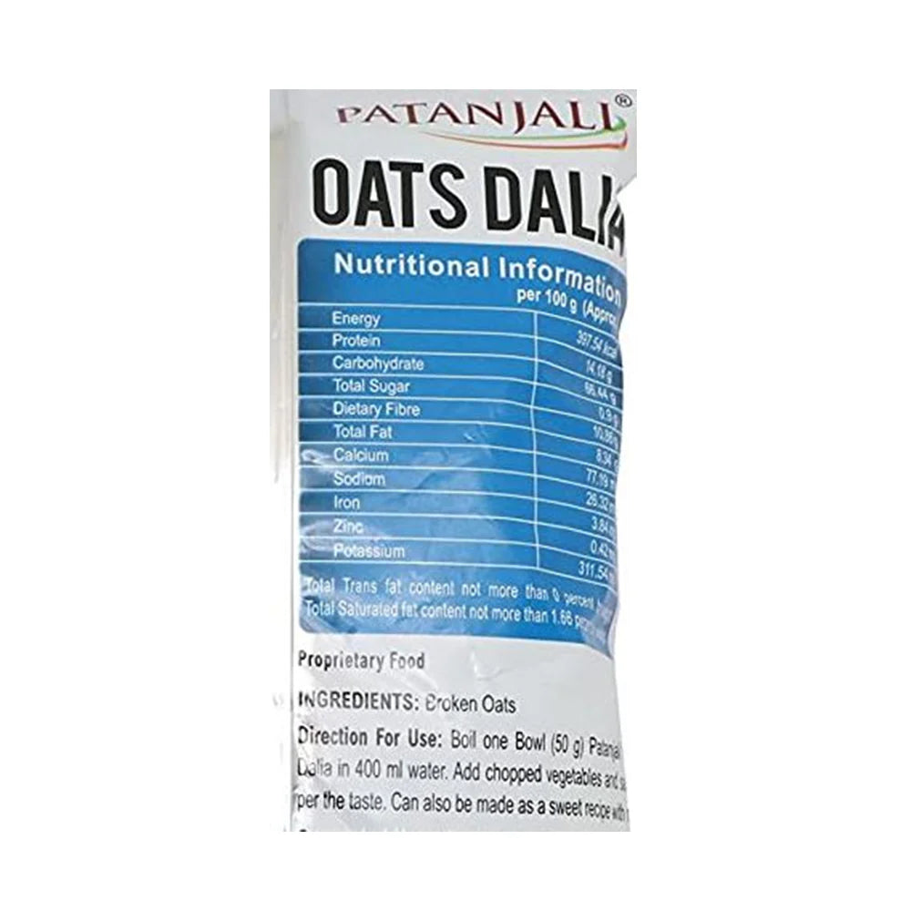 Patanjali Oats Dalia -200 gm Mytrendzcart