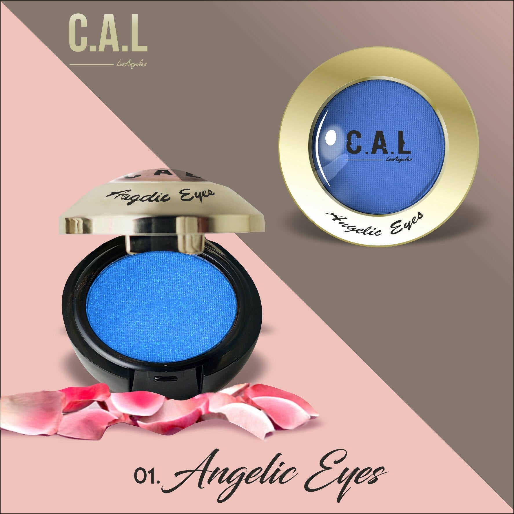 CAL Los Angeles Angelic Eye Shadow (Single Eyes) 01-Blue - Mytrendzcart