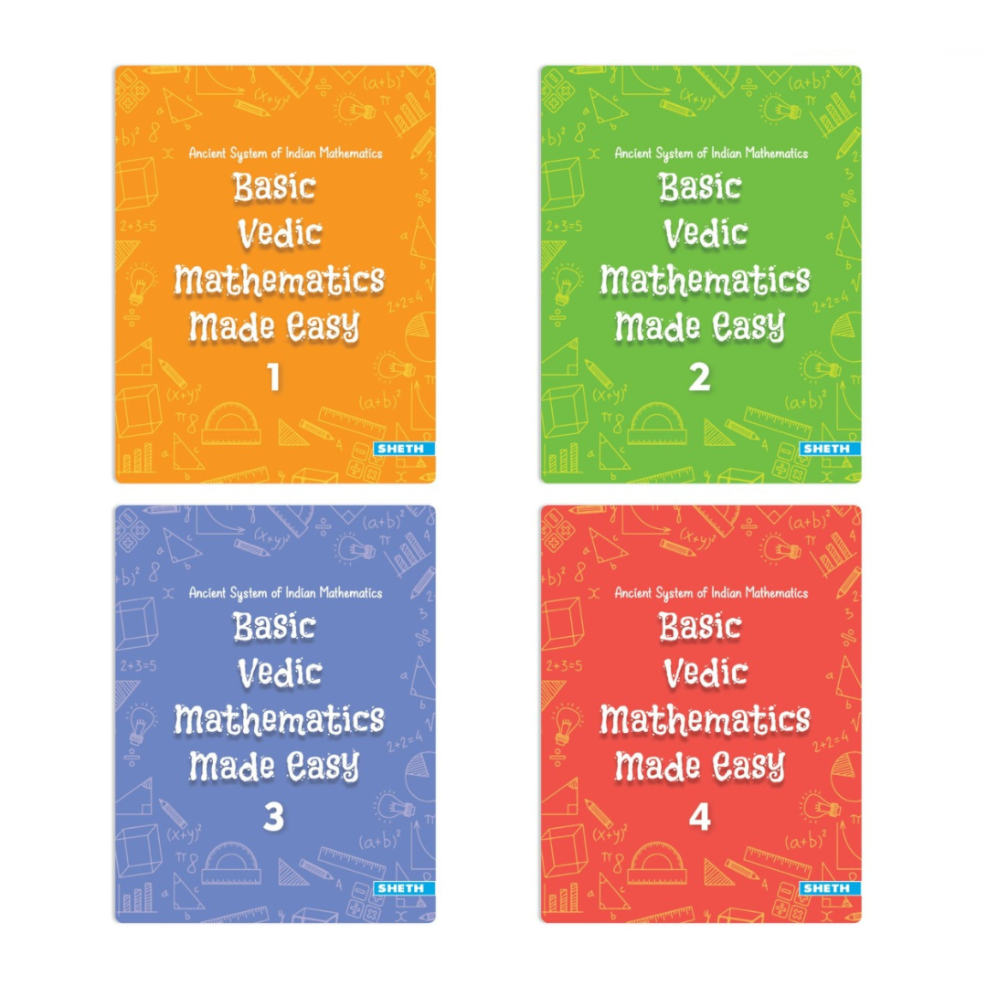 Basic Vedic Mathematics| Set of 4| Maths Book| Ages 6-10 Years - Mytrendzcart