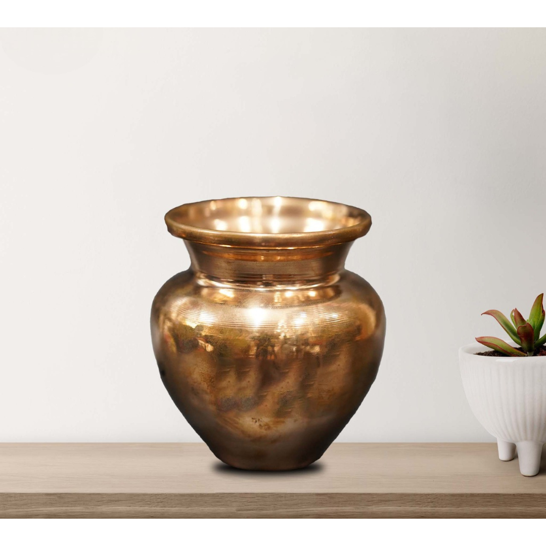 Copper Kalash Lota - Embrace Sacred Indian Traditions - Mytrendzcart